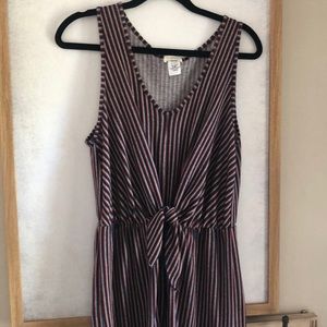 Striped jumpsuit